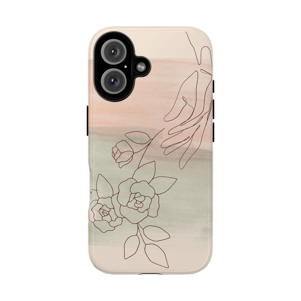 Floral Watercolor Slim Tough Phone Case