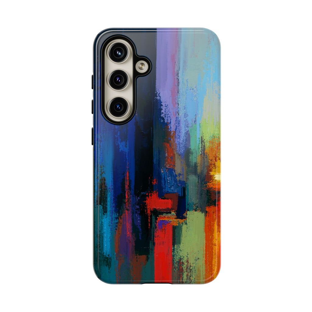 Abstract Colorblock Vibrant Protective iPhone Tough Case