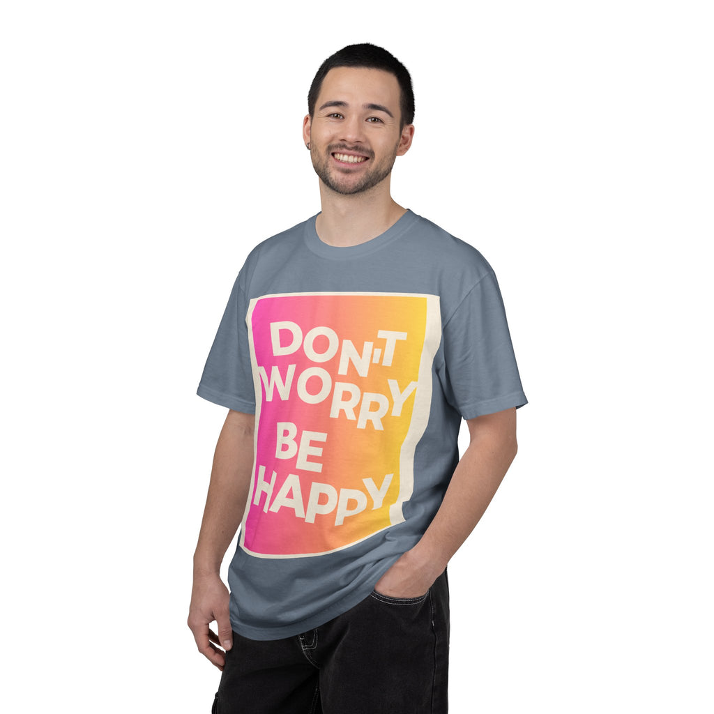 Don’t Worry Be Happy Tropical Beach Graphic Tee