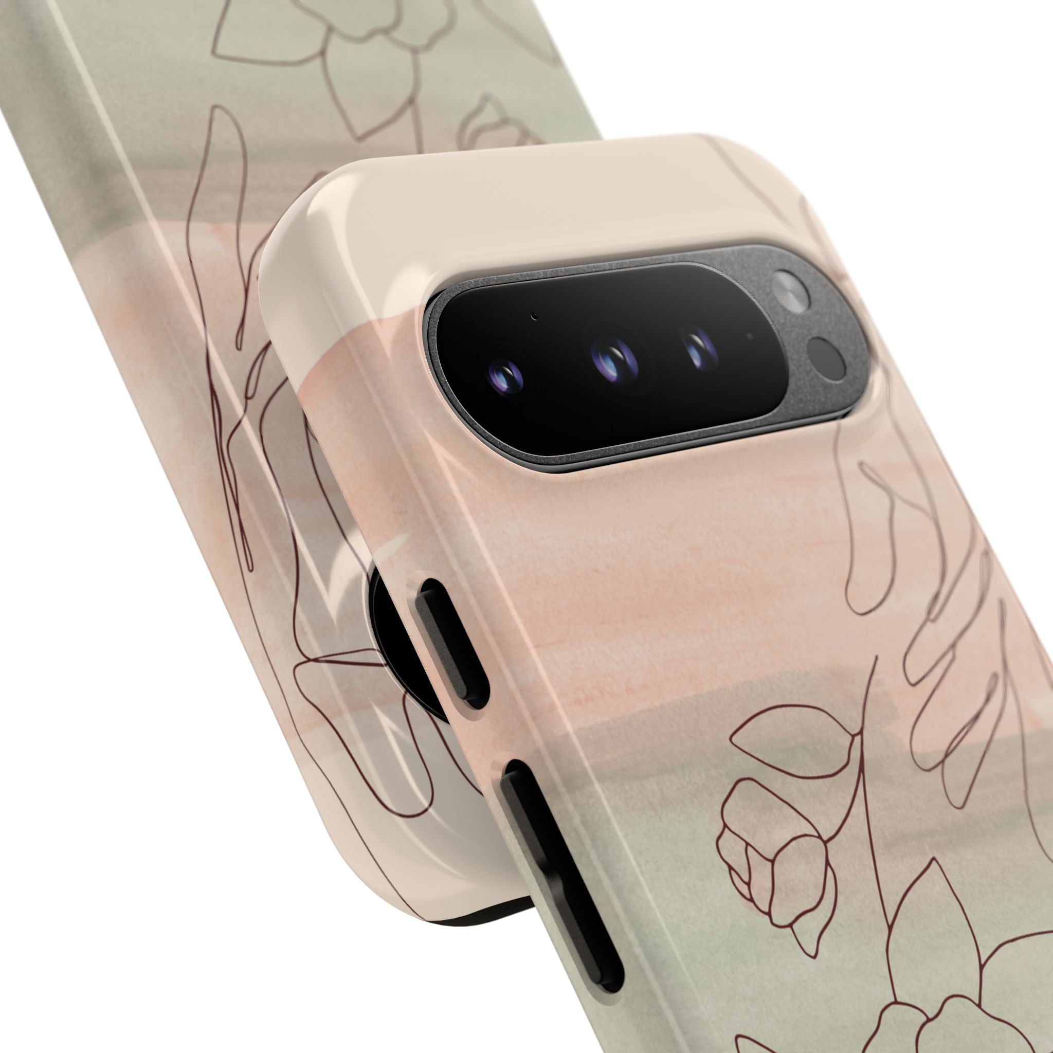 Floral Watercolor Slim Tough Phone Case