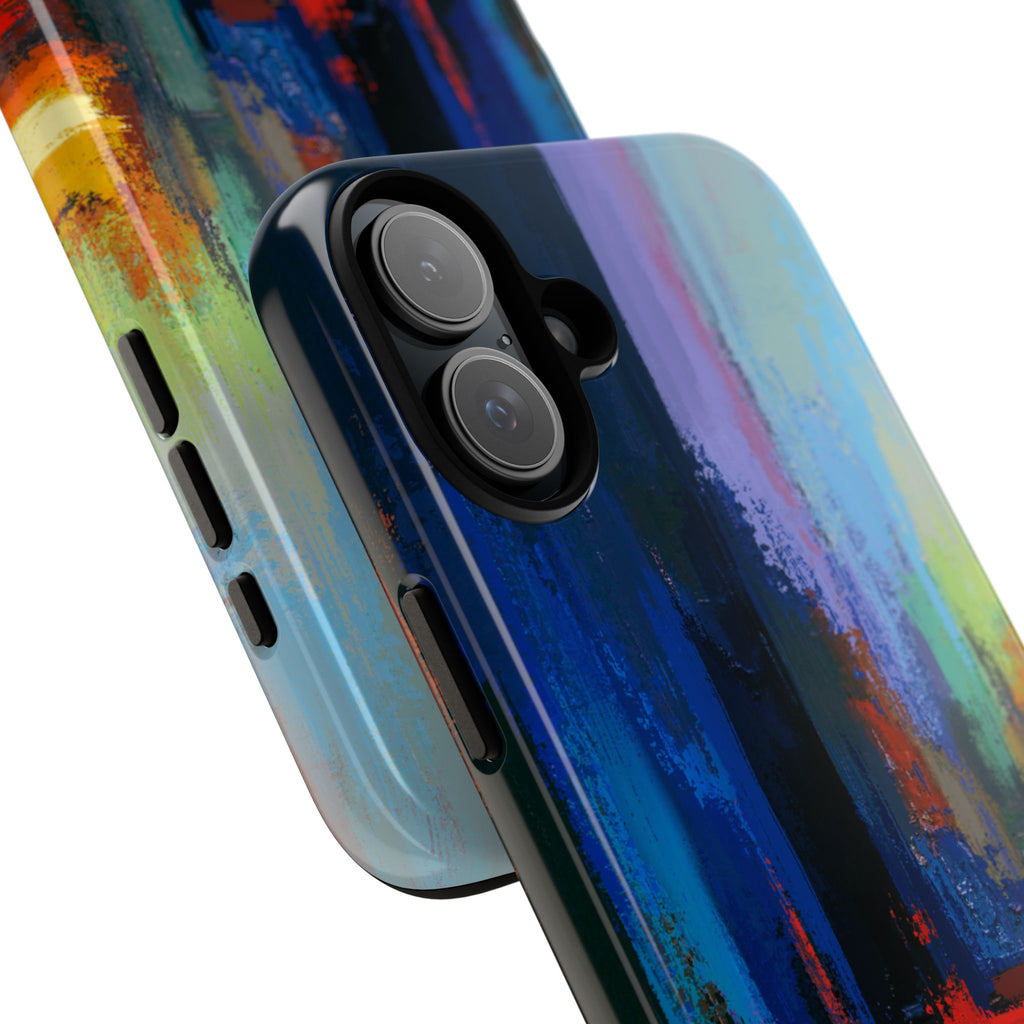 Abstract Colorblock Vibrant Protective iPhone Tough Case