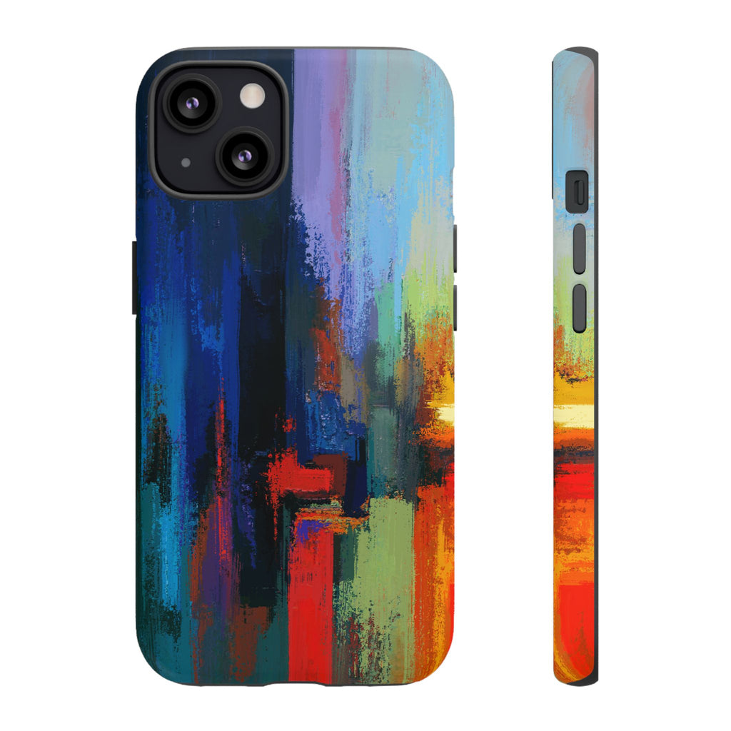 Abstract Colorblock Vibrant Protective iPhone Tough Case