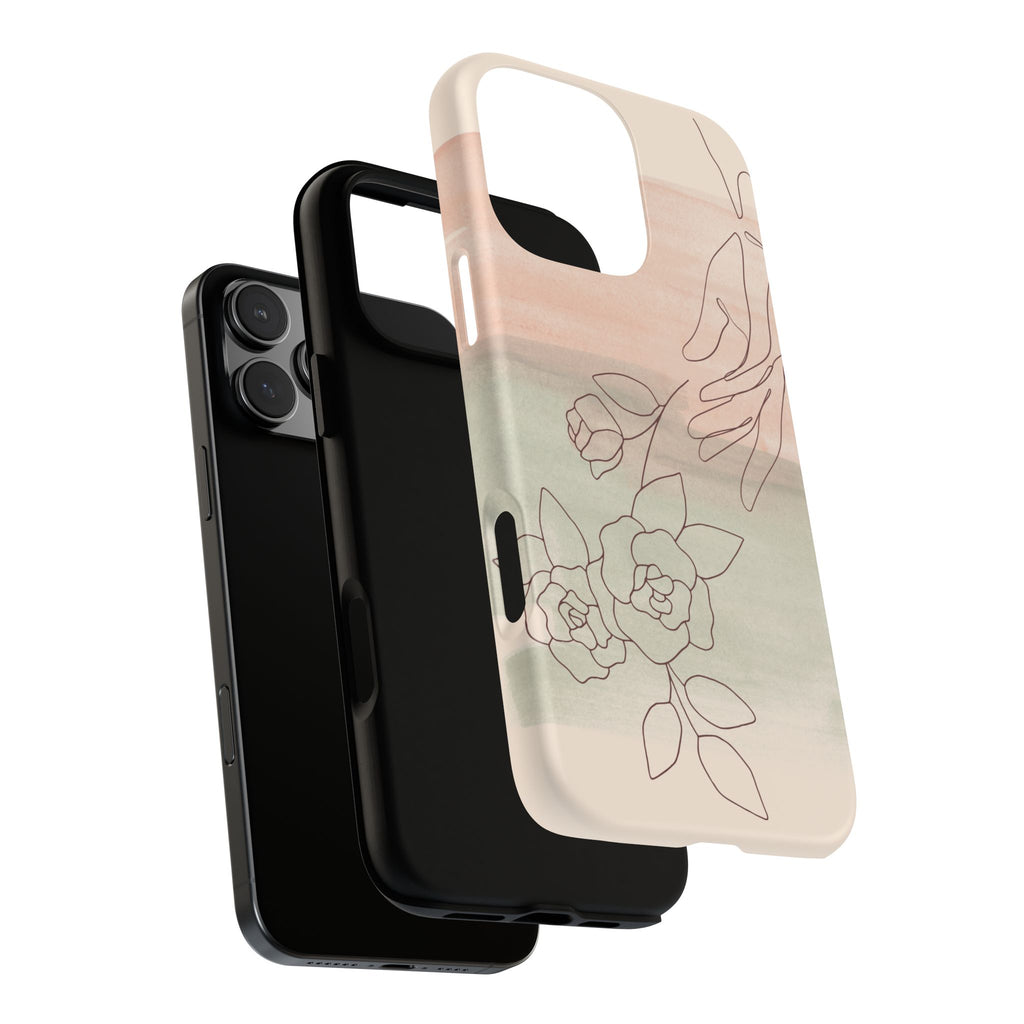 Floral Watercolor Slim Tough Phone Case