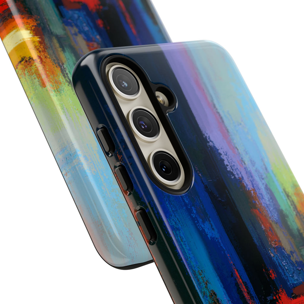 Abstract Colorblock Vibrant Protective iPhone Tough Case