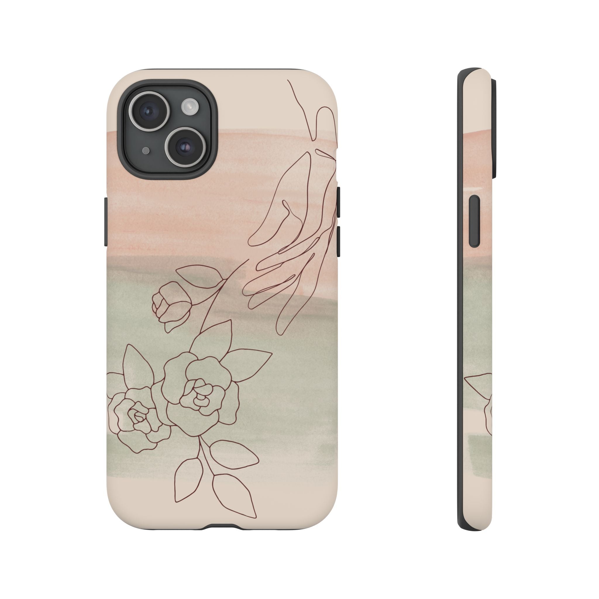 Floral Watercolor Slim Tough Phone Case