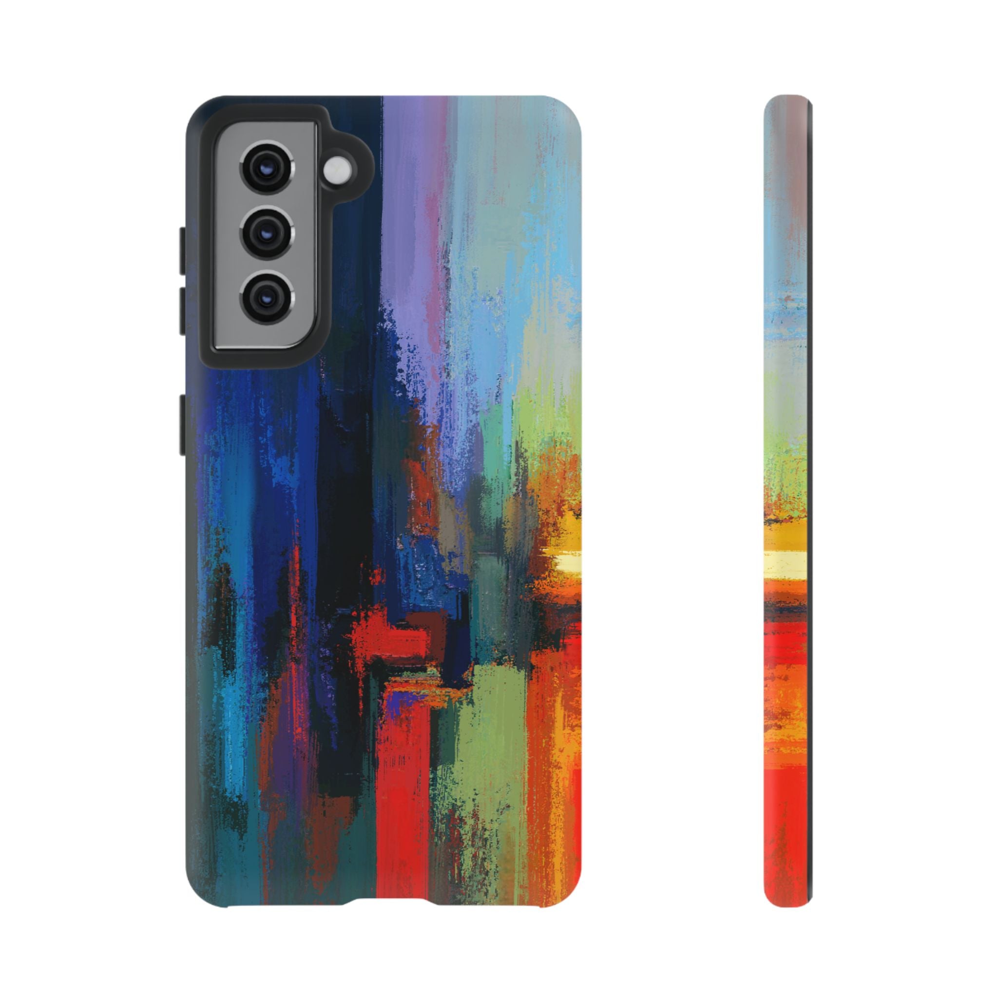 Abstract Colorblock Vibrant Protective iPhone Tough Case