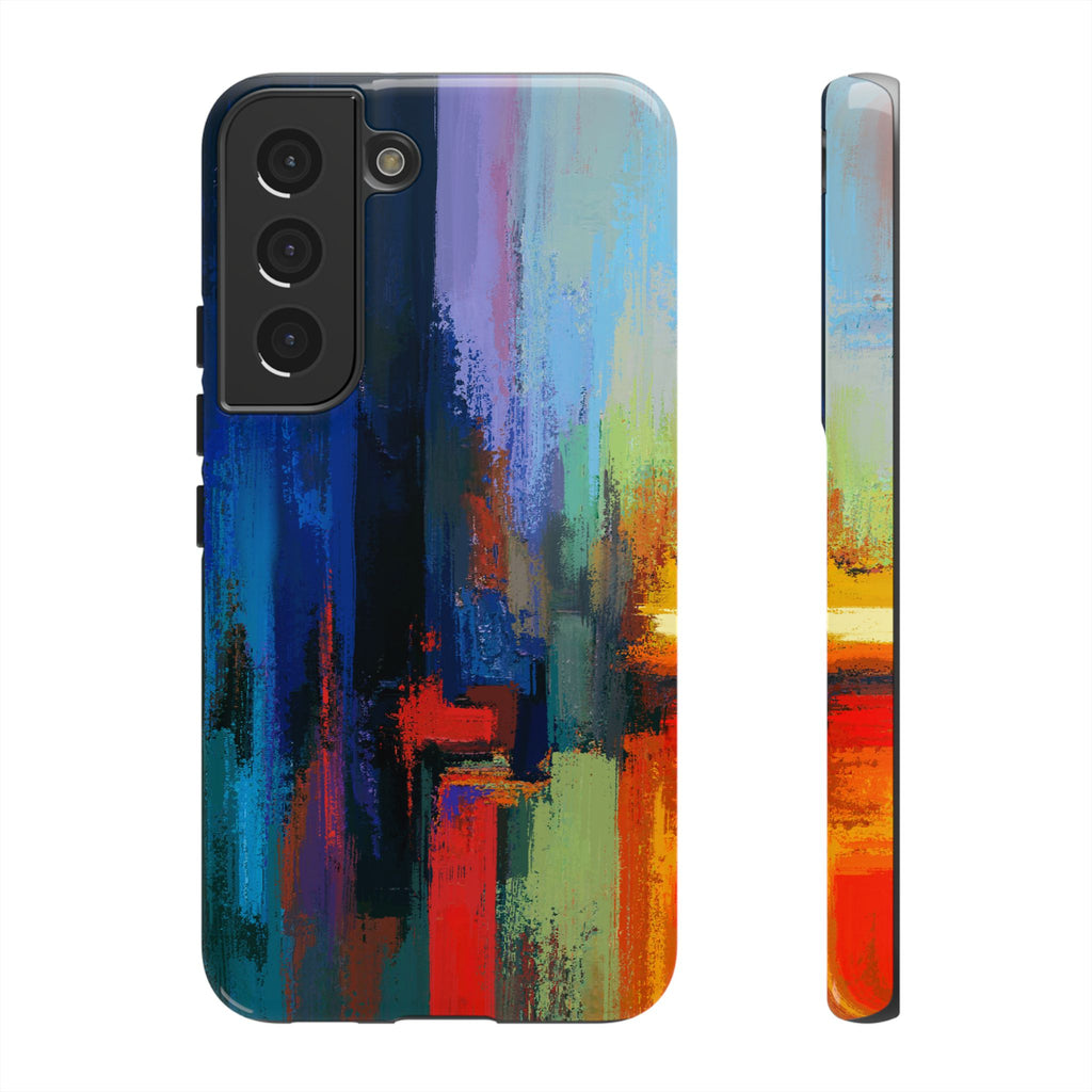 Abstract Colorblock Vibrant Protective iPhone Tough Case