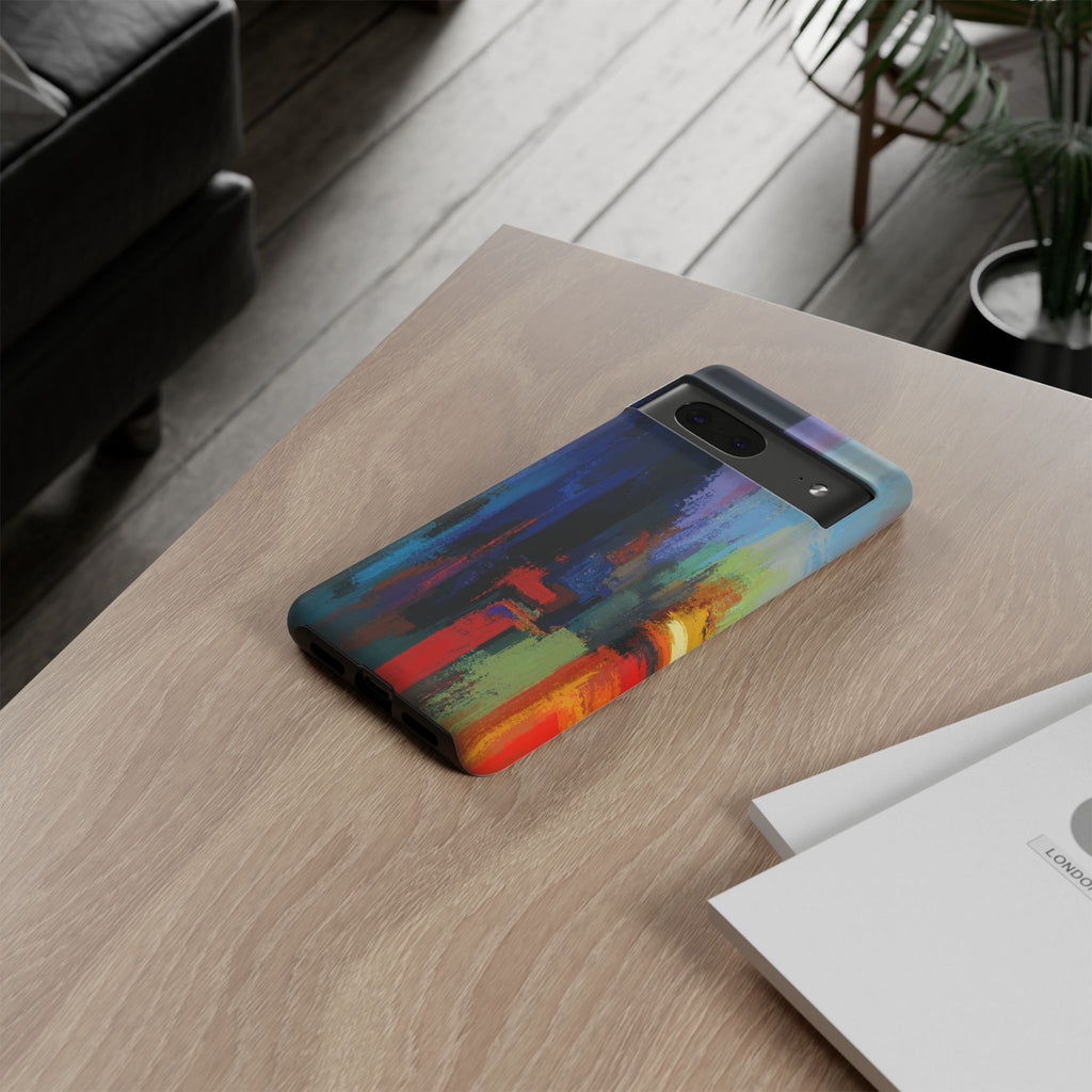 Abstract Colorblock Vibrant Protective iPhone Tough Case
