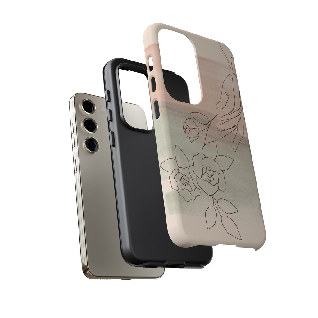 Floral Watercolor Slim Tough Phone Case