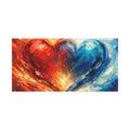 Two Souls One Heart Abstract Heart Canvas
