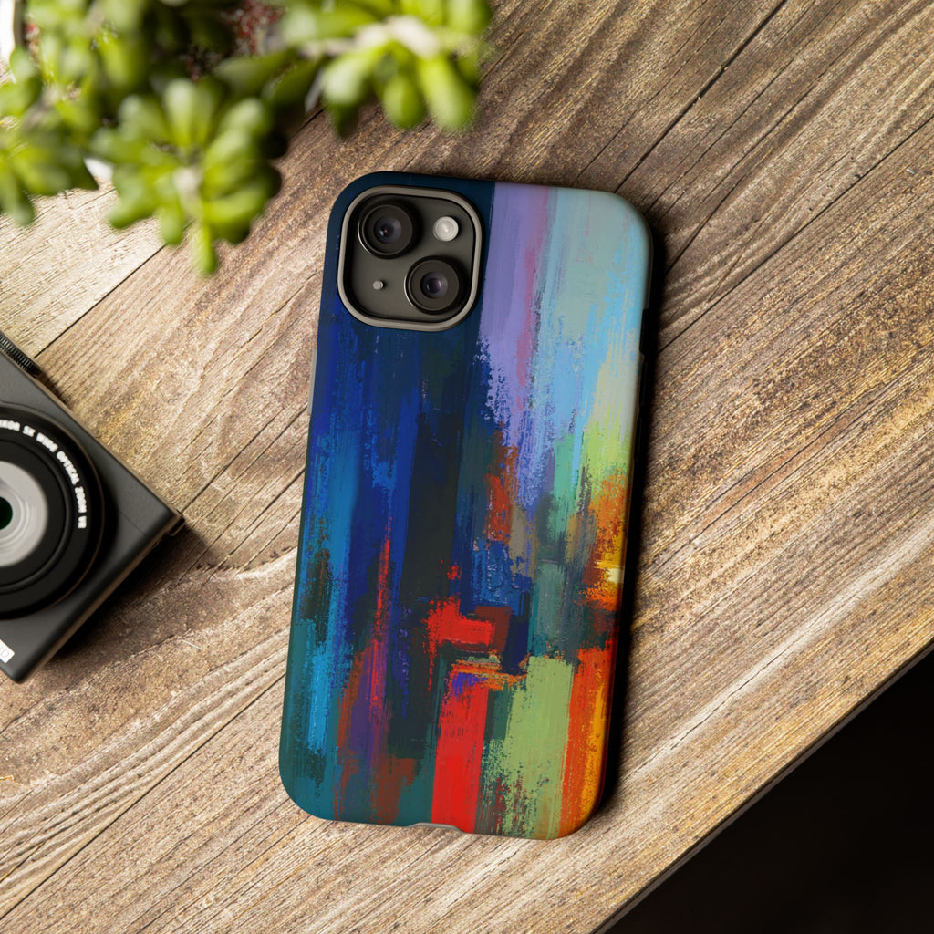 Abstract Colorblock Vibrant Protective iPhone Tough Case