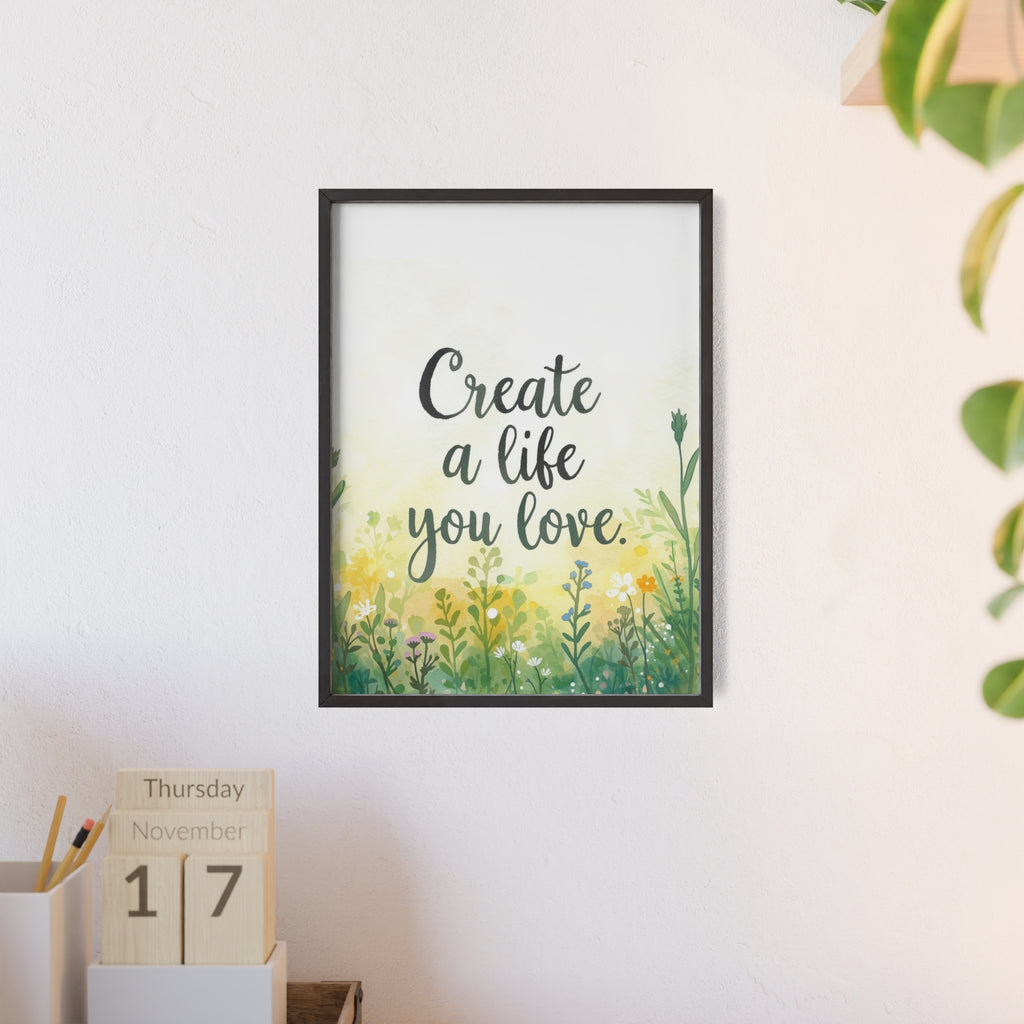 Create a Life You Love Framed Wall Art