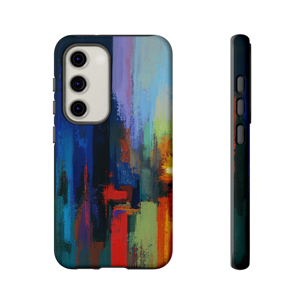 Abstract Colorblock Vibrant Protective iPhone Tough Case