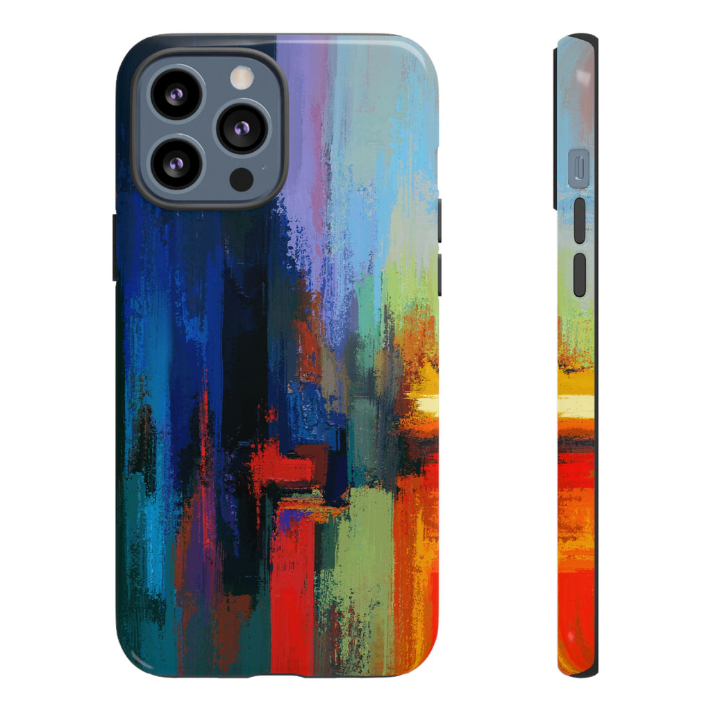 Abstract Colorblock Vibrant Protective iPhone Tough Case