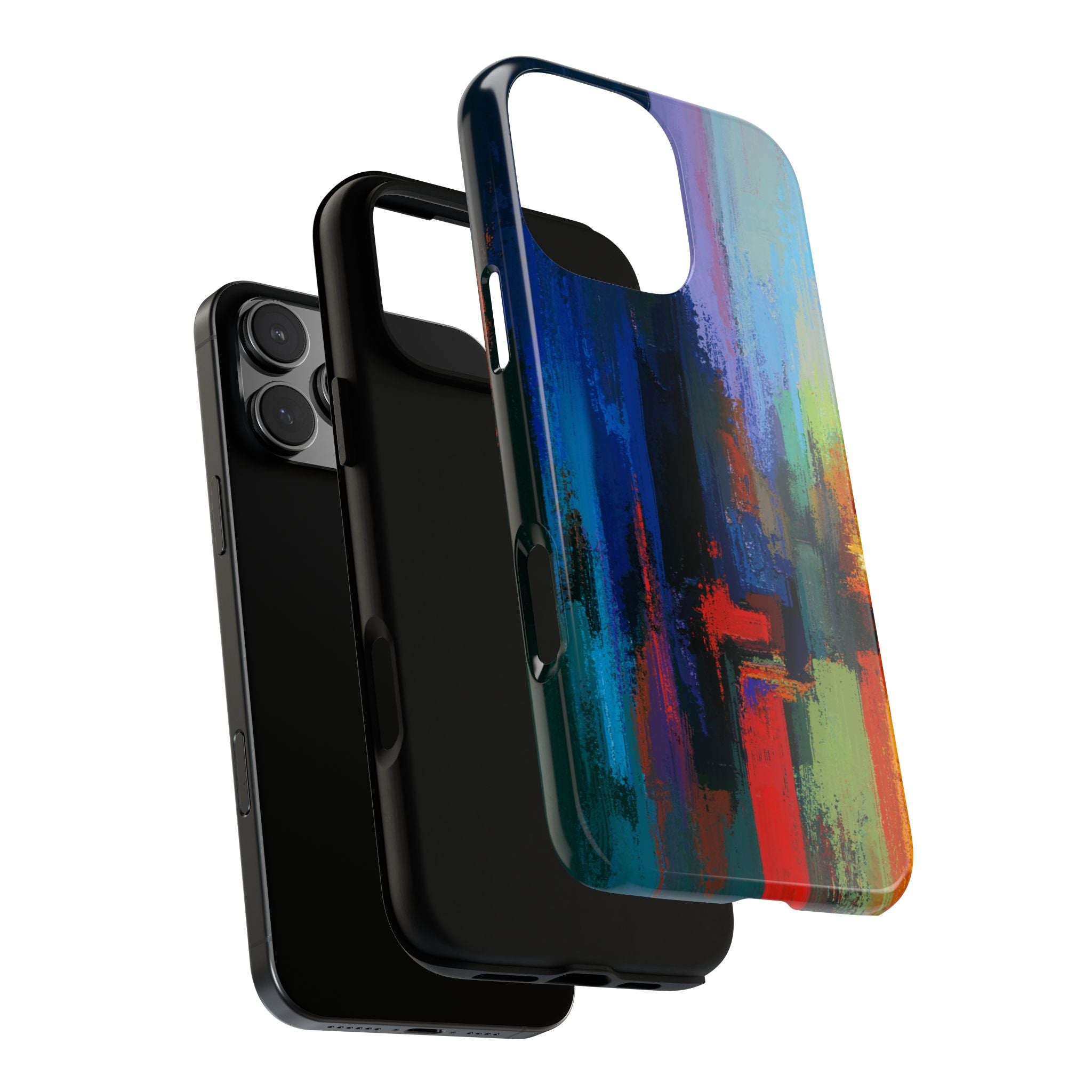 Abstract Colorblock Vibrant Protective iPhone Tough Case