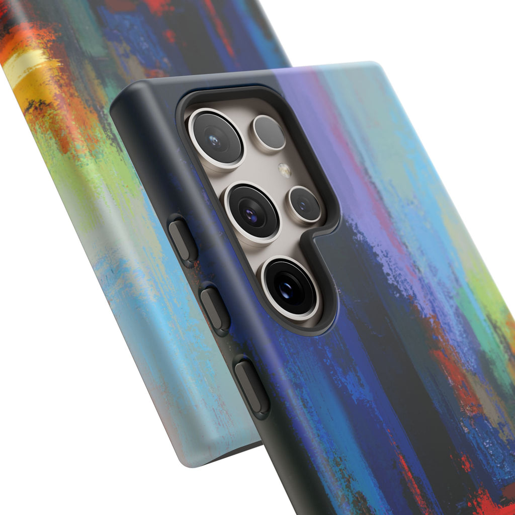 Abstract Colorblock Vibrant Protective iPhone Tough Case