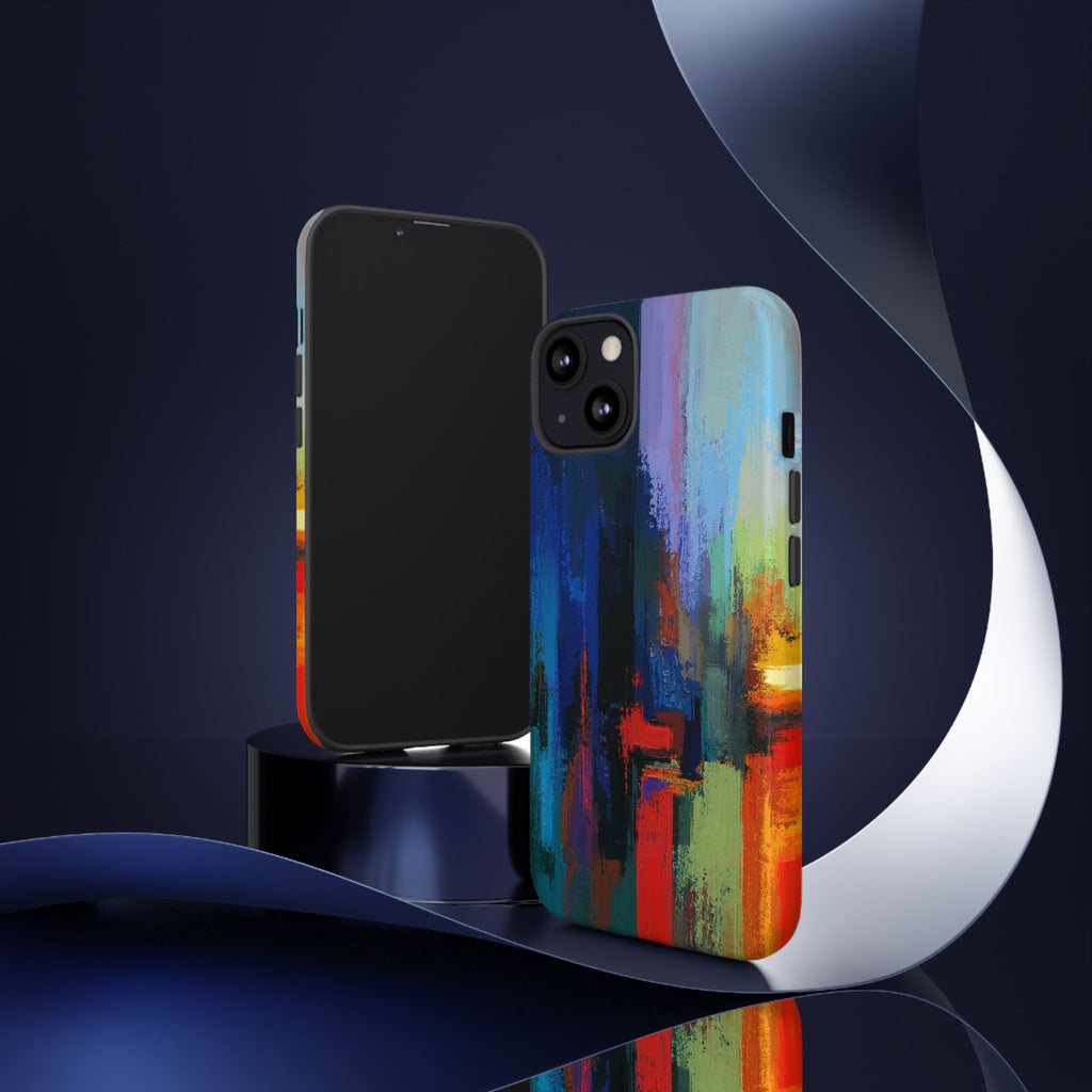 Abstract Colorblock Vibrant Protective iPhone Tough Case