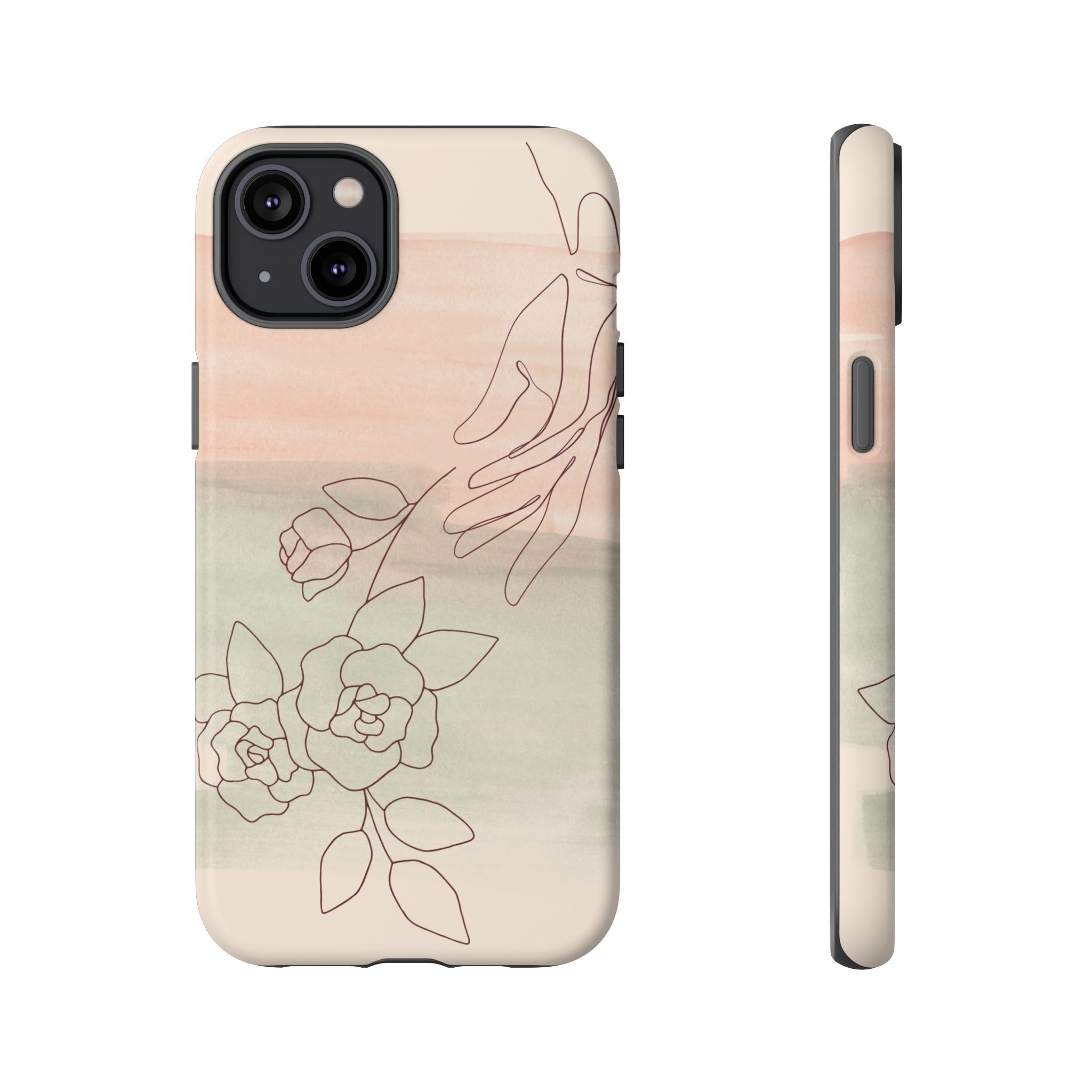 Floral Watercolor Slim Tough Phone Case