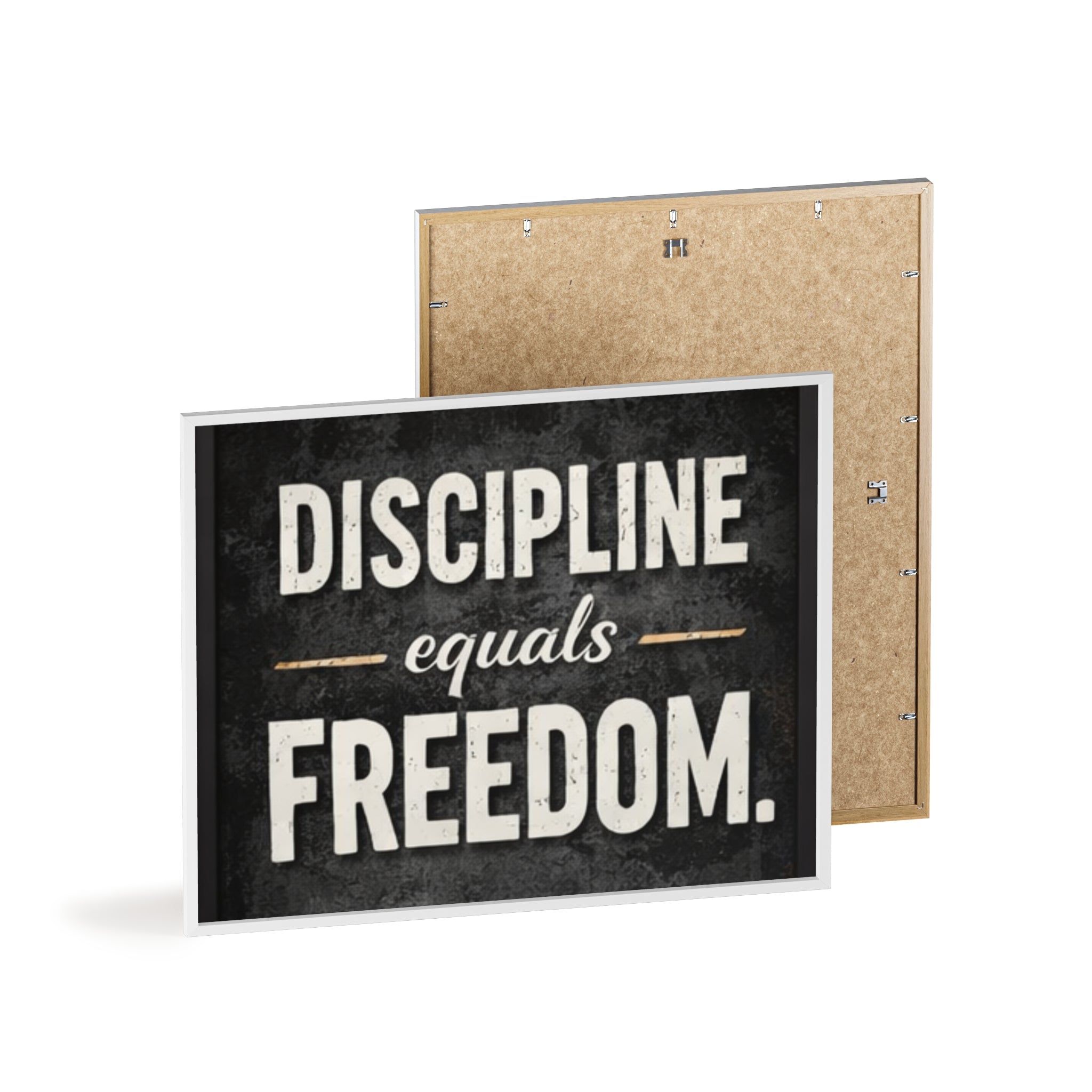 Discipline Equals Freedom Framed Poster