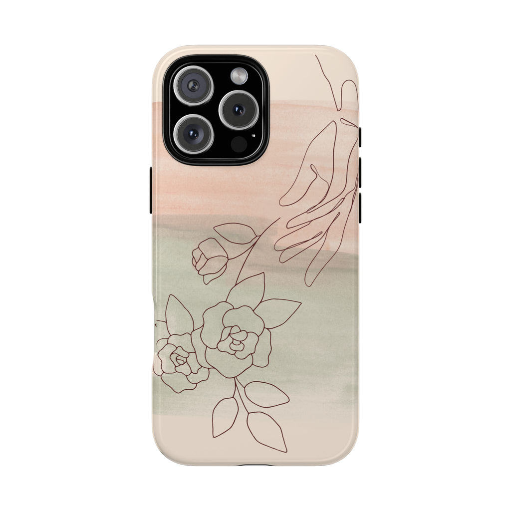 Floral Watercolor Slim Tough Phone Case