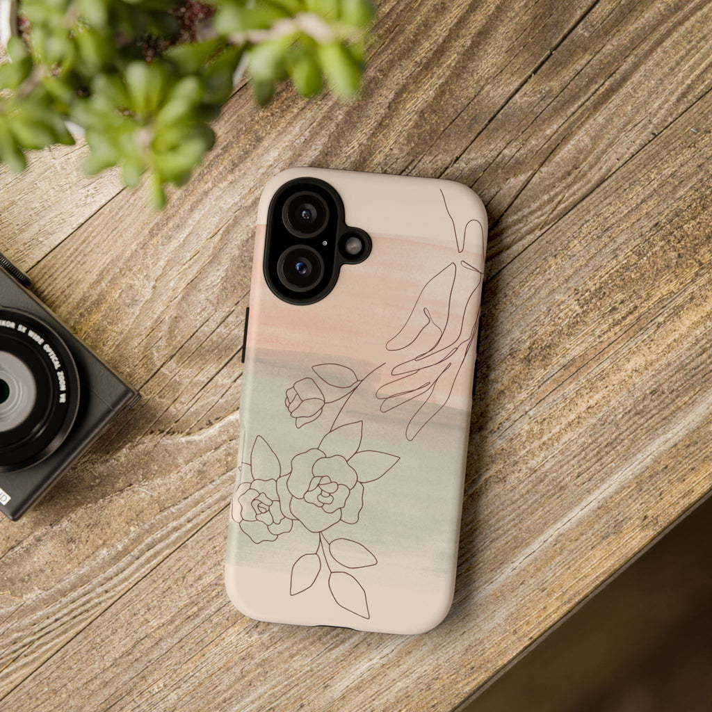 Floral Watercolor Slim Tough Phone Case
