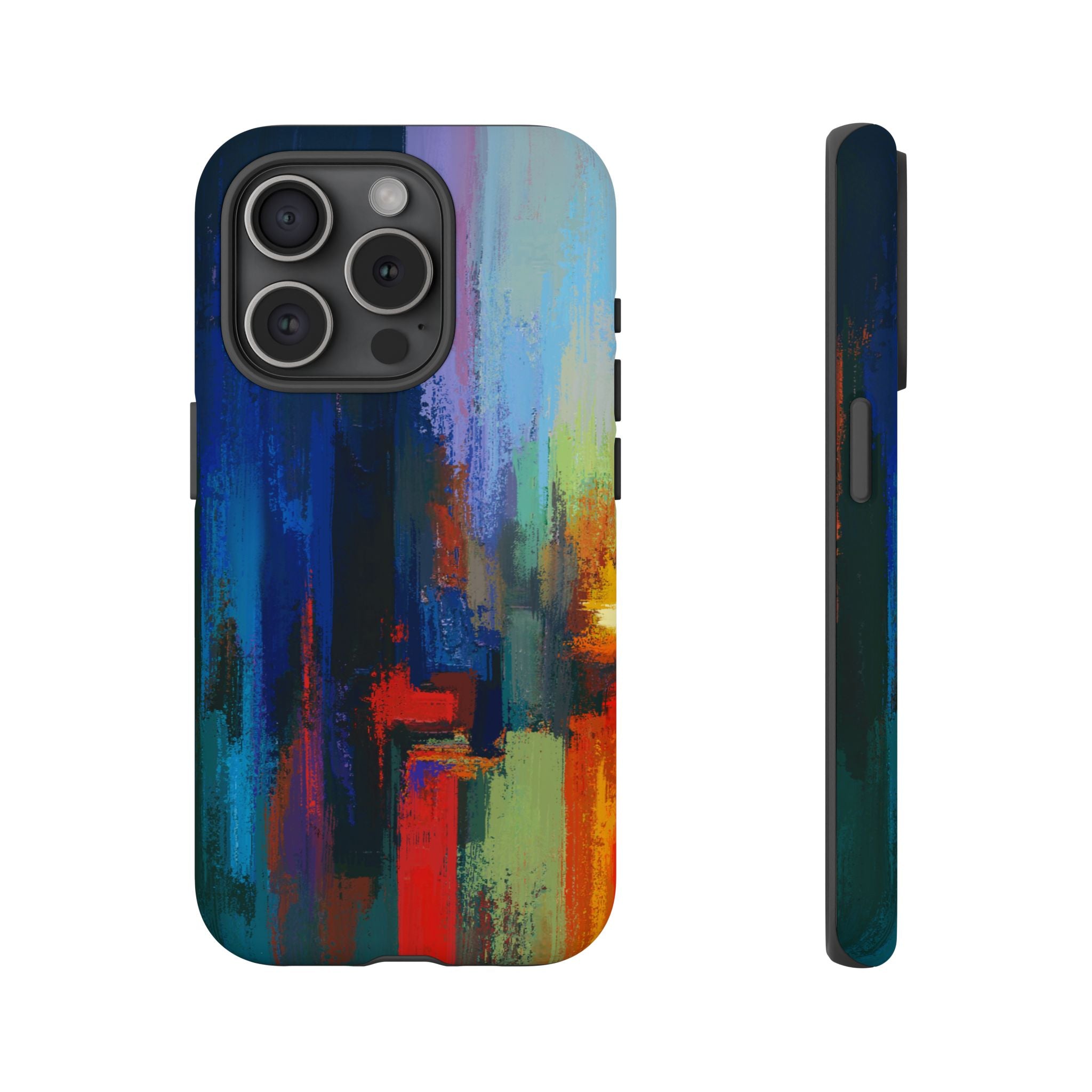 Abstract Colorblock Vibrant Protective iPhone Tough Case