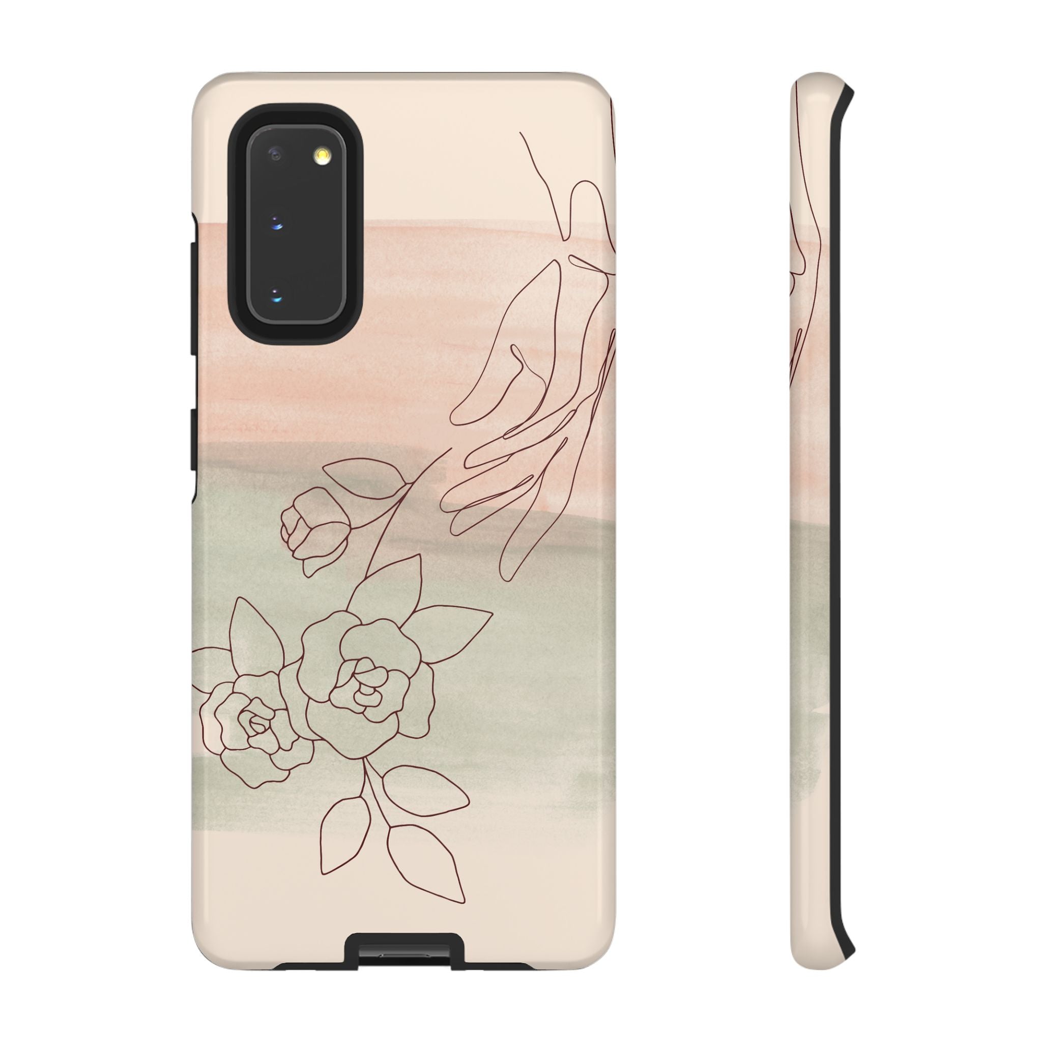 Floral Watercolor Slim Tough Phone Case