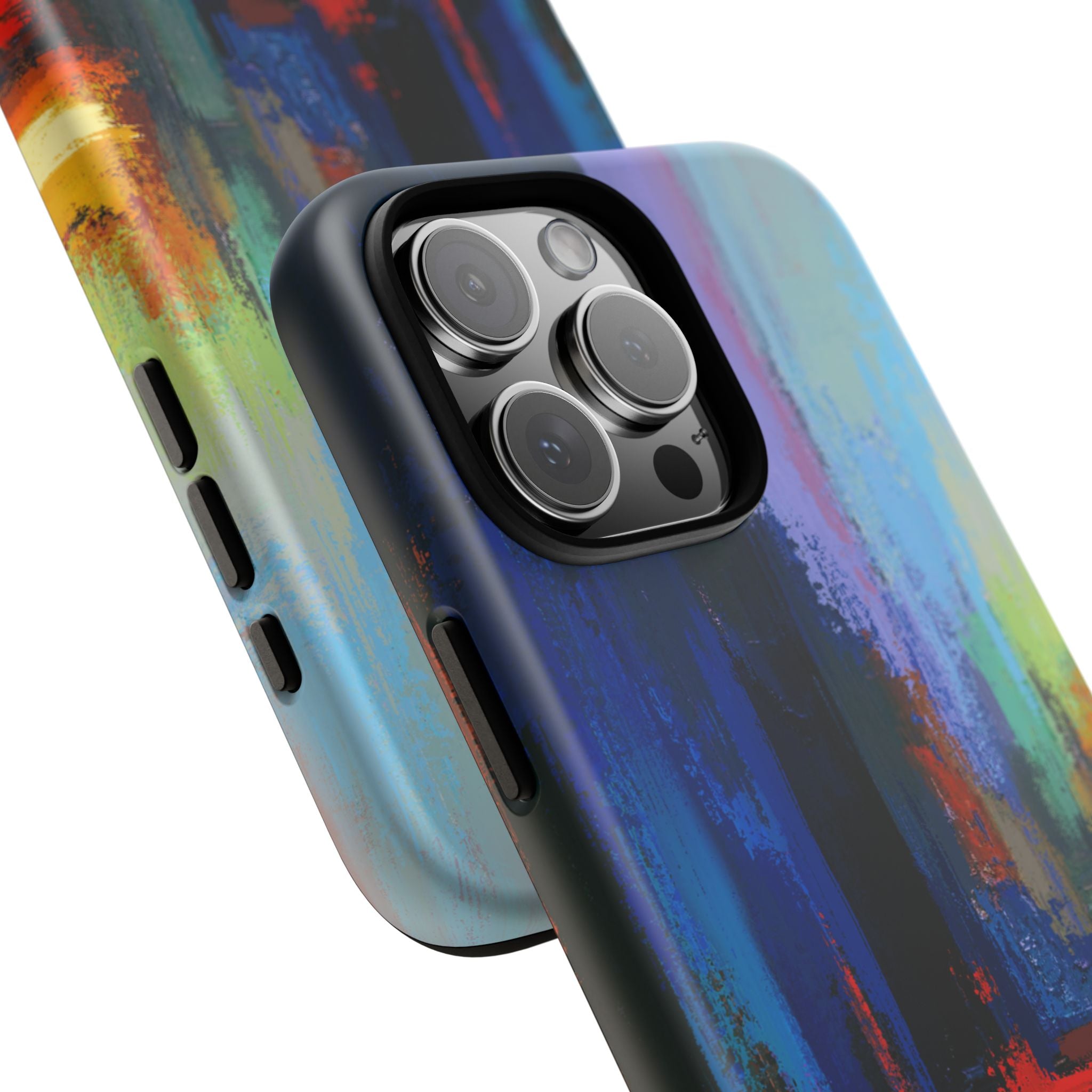 Abstract Colorblock Vibrant Protective iPhone Tough Case