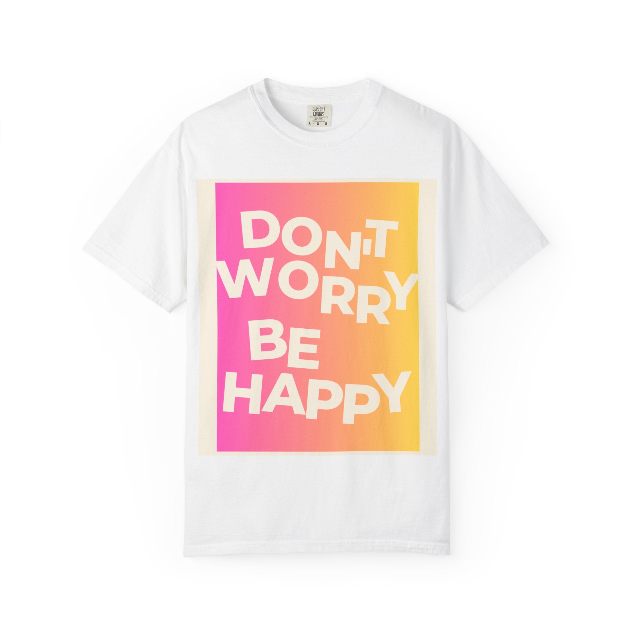 Don’t Worry Be Happy Tropical Beach Graphic Tee