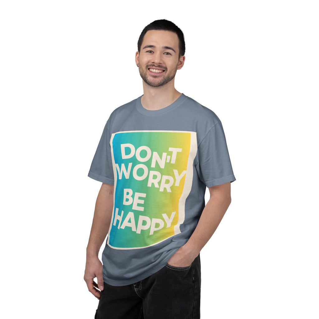 Don't Worry Be Happy Tropical Beach Graphic T-Shirt
