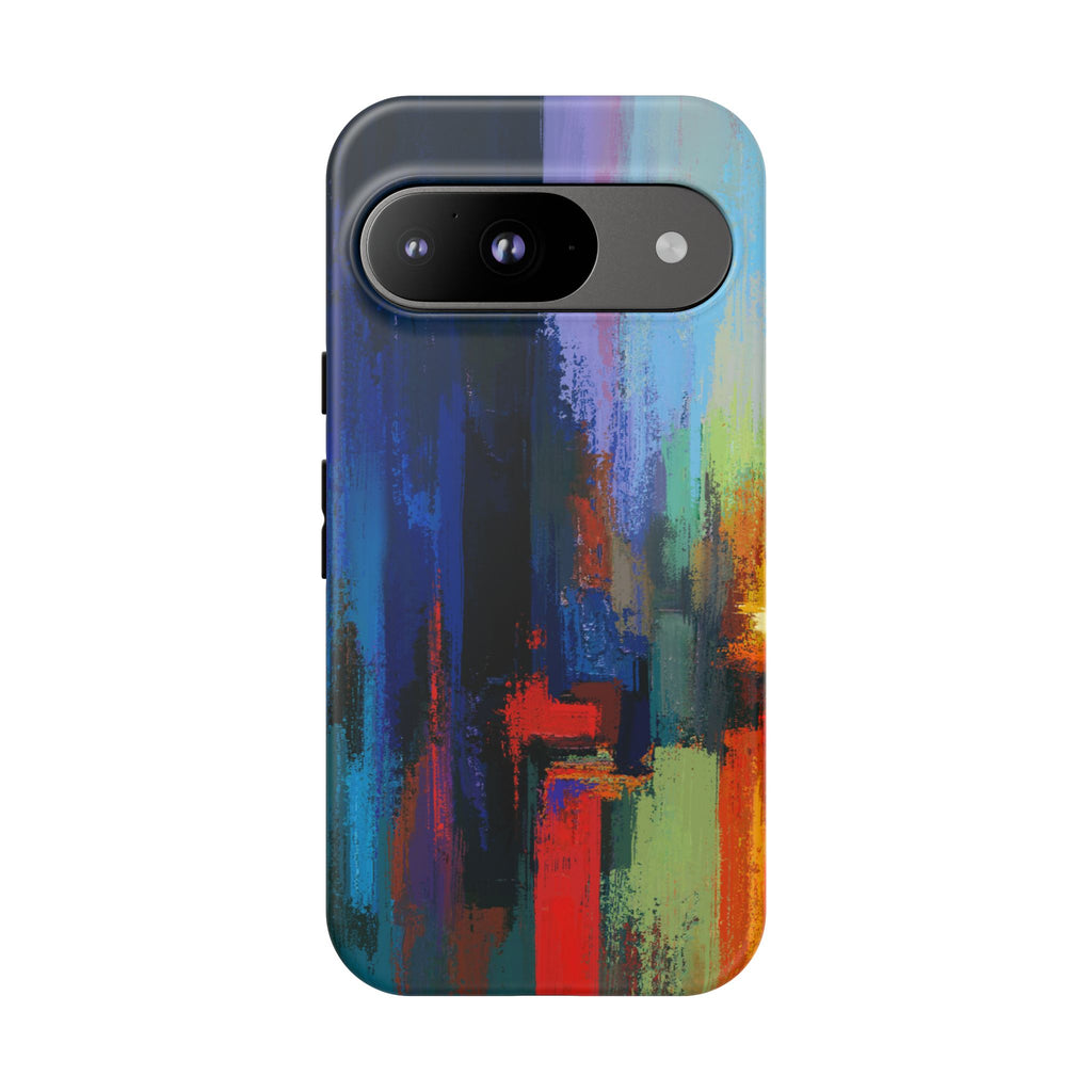Abstract Colorblock Vibrant Protective iPhone Tough Case