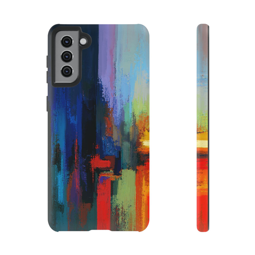 Abstract Colorblock Vibrant Protective iPhone Tough Case