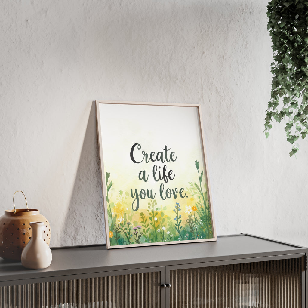 Create a Life You Love Framed Wall Art