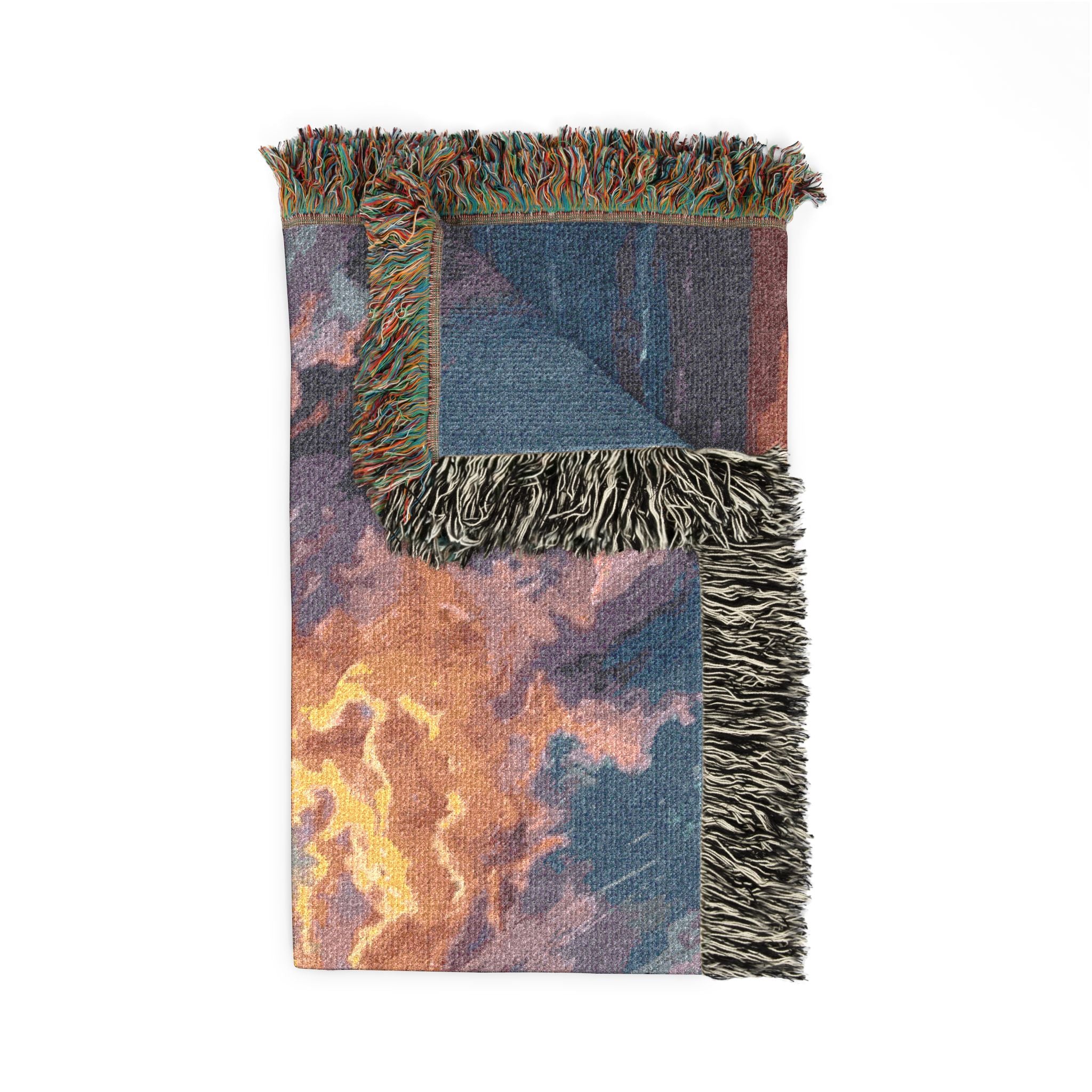 Beach Sunset Woven Blanket